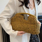 New Summer Beach Bag for Women Clutch Bag Luxury Designer Straw Bags Tote Handbag Fashion Woven Rattan Bags Female Travel Purse